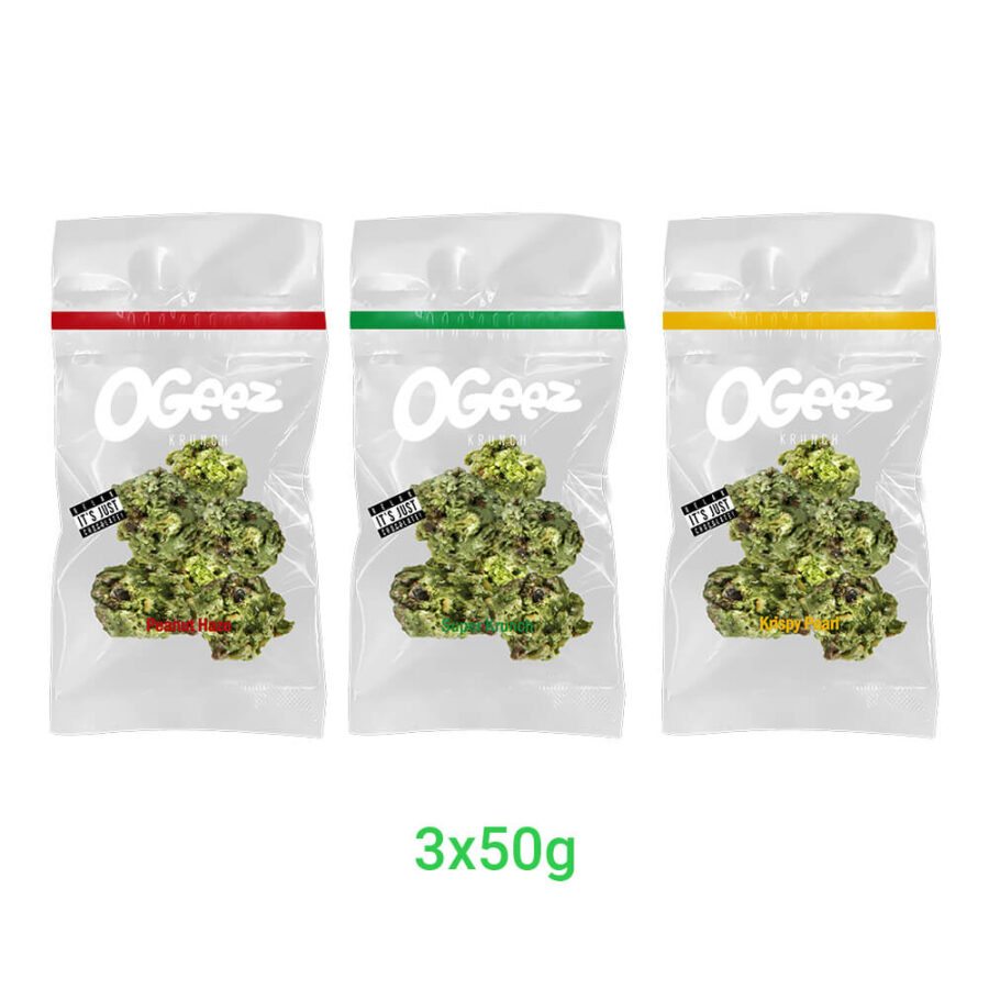 Ogeez Classic Pack Cannabis Shaped Chocolate (3x50g)