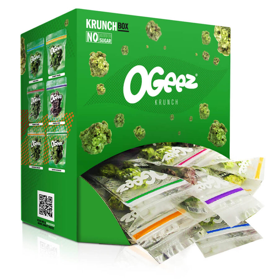 Ogeez Krunchbox Cannabis Shaped Chocolate Small Candies (90x10g)
