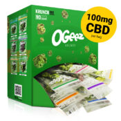 Ogeez Krunchbox 100mg CBD Cannabis Shaped Chocolate Small Candies (90x10g)