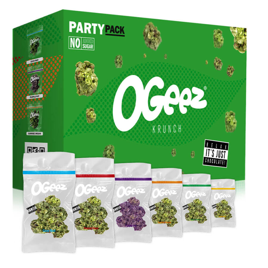 Ogeez Party Pack Cannabis Shaped Chocolate (24x10g)