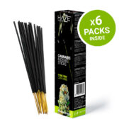 HaZe Cannabis Incense Sticks - Pure Dry Cannabis Leaves Scented (6packs/display)