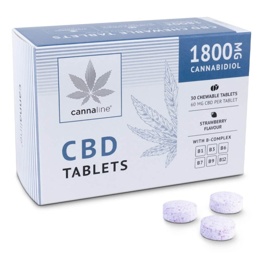 Cannaline Chewable Tablets with 1800mg CBD (30 tablets)
