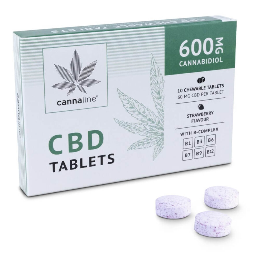 Cannaline Chewable Tablets with 600mg CBD (10 tablets)