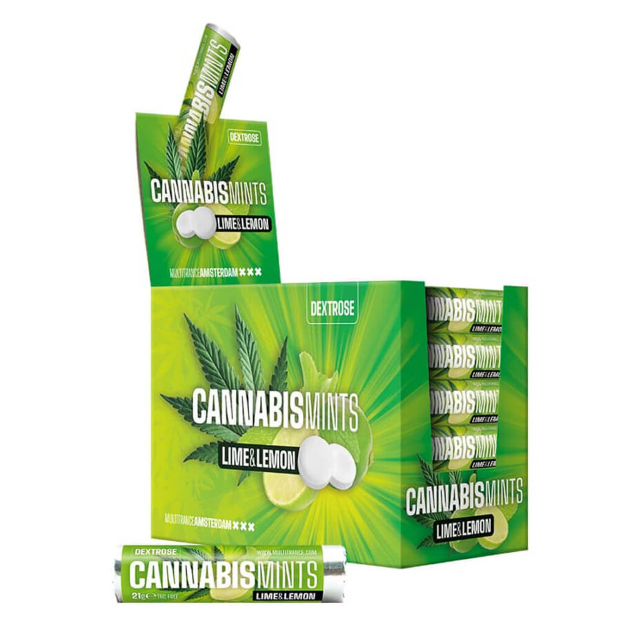 Cannabis Dextrose Lime Roll Tablets (48pcs/display)