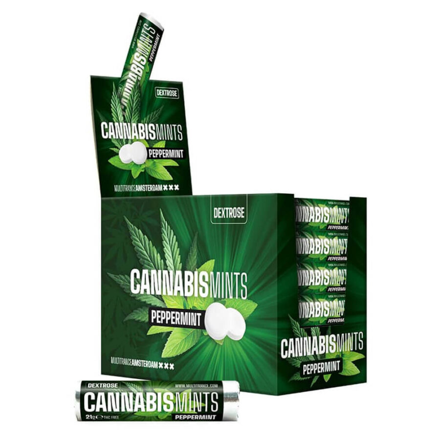 Cannabis Dextrose Mint Roll Tablets (48pcs/display)