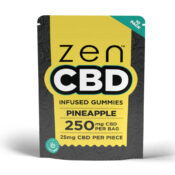 Zen CBD Pineapple Gummies 250mg per Bag (10pcs/display)