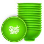 Best Buds Silicone Mixing Bowl 7cm Green with White Logo (12pcs/bag)