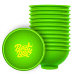 Best Buds Silicone Mixing Bowl 7cm Green with Yellow Logo (12pcs/bag)