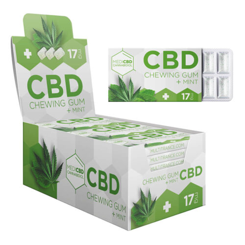 Wholesale CBD Mint Cannabis Chewing Gums CBD QuickStock