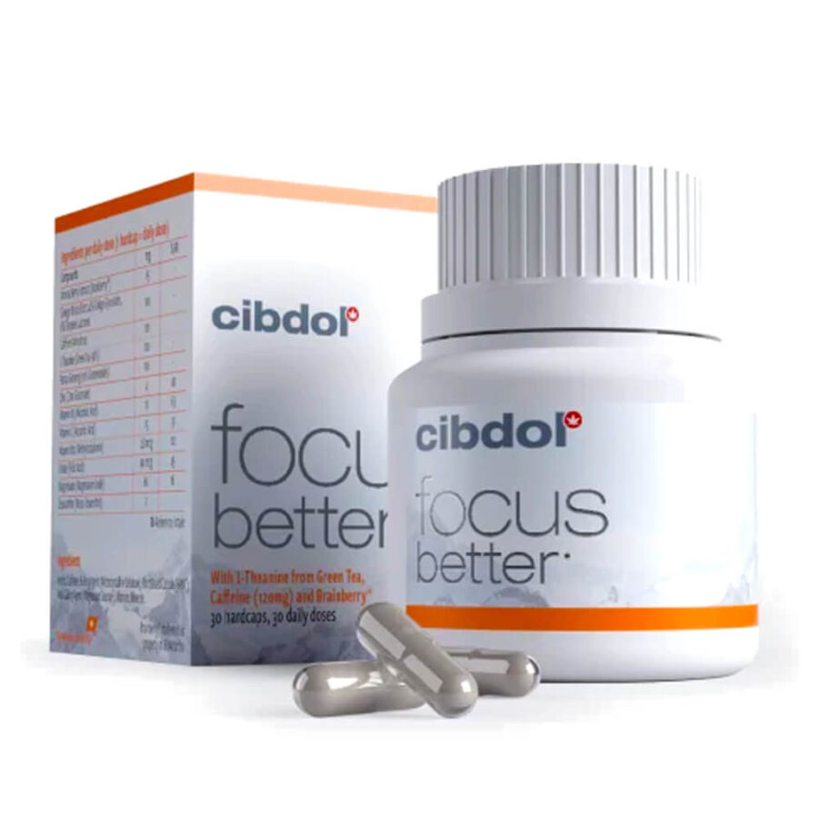 Cibdol Focus Better Food Supplements 30 Capsules - Exp 05/24