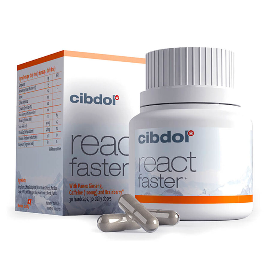 Cibdol React Faster Food Supplements 30 Capsules
