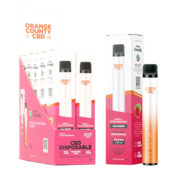 Orange County CBD Disposable Vape Pen 250 CBD + 250mg CBG Sour Apple (10pcs/display)