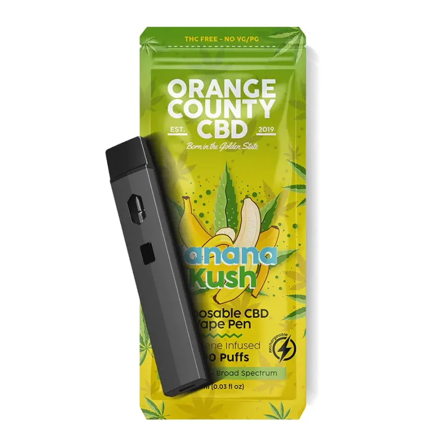 Orange County CBD Cali Disposables 600mg CBD Banana Kush (10pcs/display)