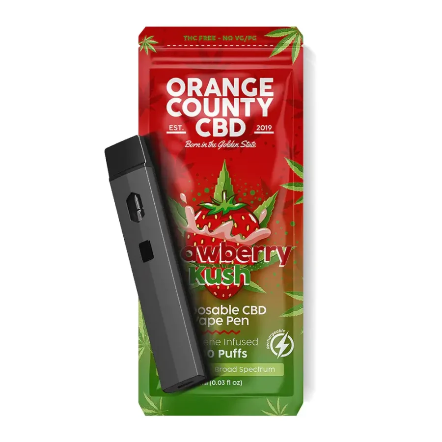 Orange County CBD 1ml Cali Disposables 600mg CBD Strawberry Kush (10pcs/display)