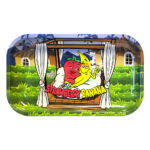 Best Buds Strawberry Banana Metal Rolling Tray Long 16x27cm