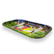 Best Buds Strawberry Banana Metal Rolling Tray Long 16x27cm