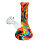 Silicone Bong Psychedelic Dream Multicolor 13cm