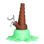 Ice Cream Silicone Pipe Green 13cm