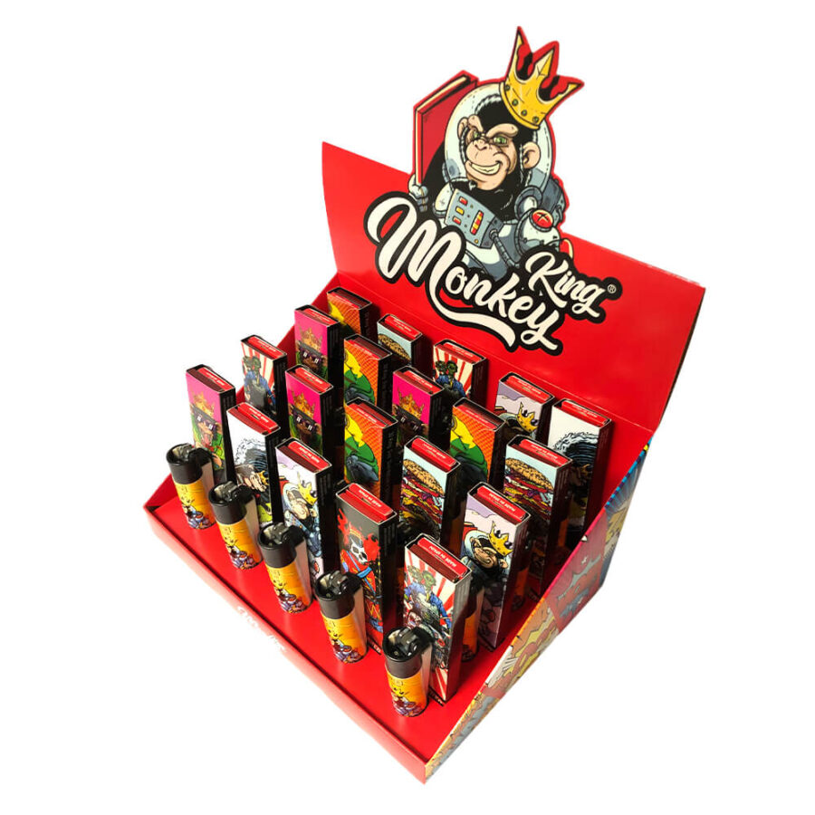 Monkey King Set Clipper with Rolling Papers and Tips (20pcs/display)