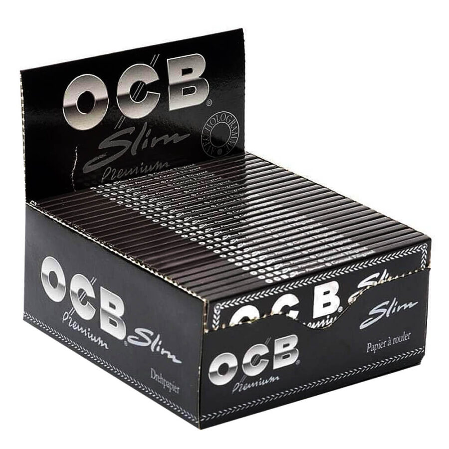 OCB Kingsize slim rolling papers (50pcs/display)