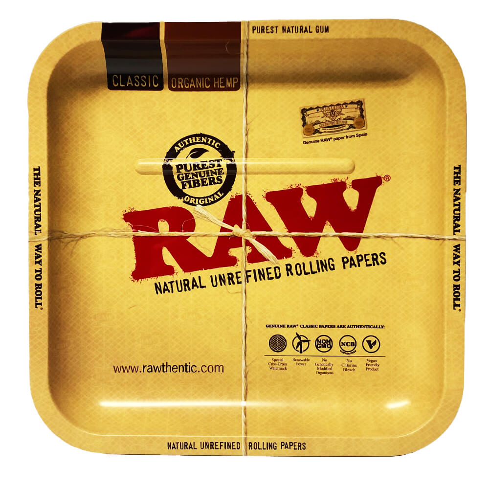 RAW Brand Small Wood Pre-Roll Rolling Tray