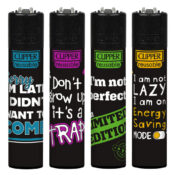 Clipper Lighters Funny Sayings 2 (24pcs/display)