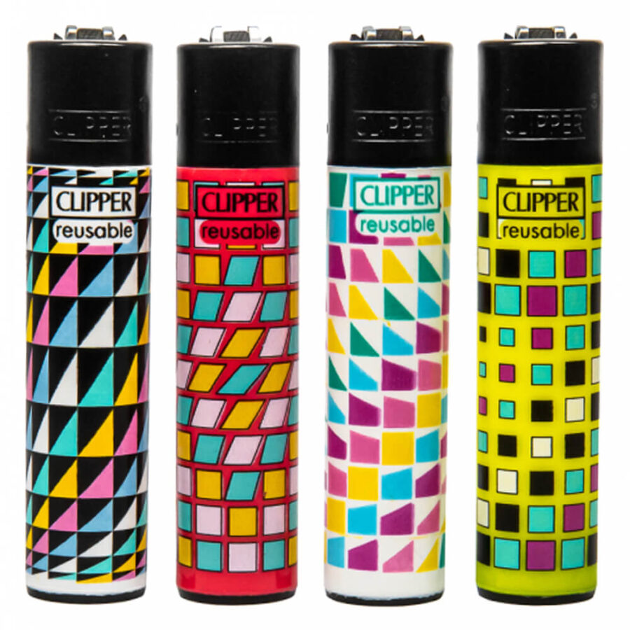 Clipper Lighters Geometric 4 (24pcs/display)