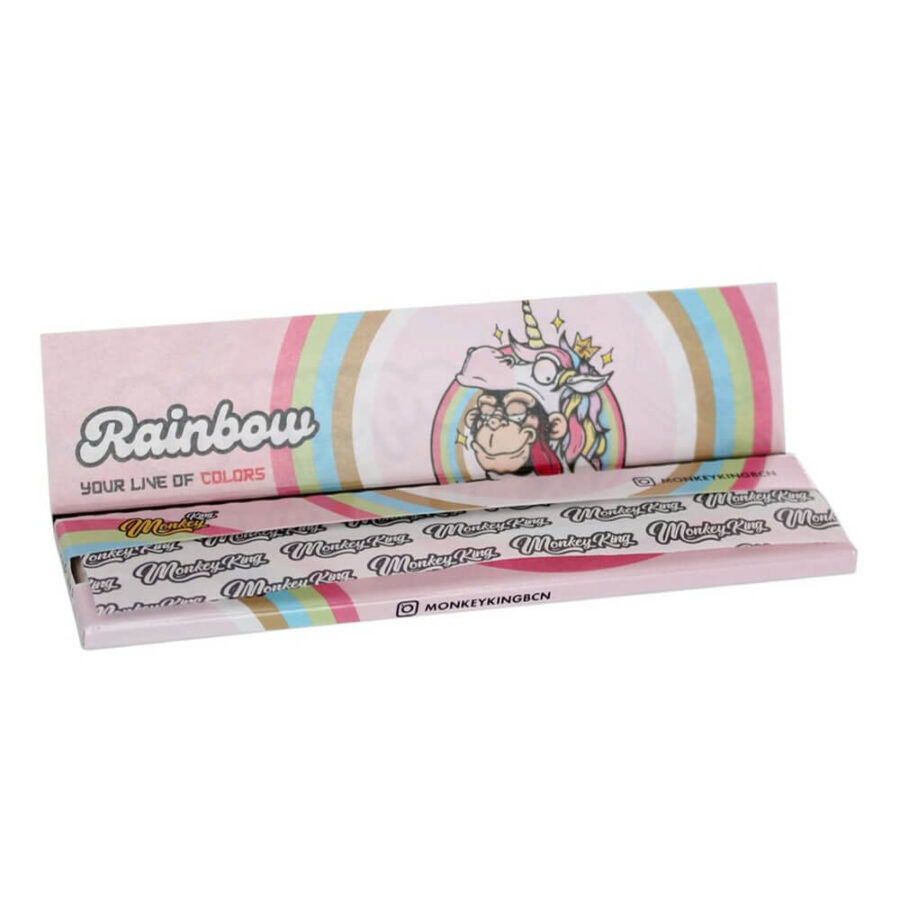 Monkey King Rainbow Ultrathin Unbleached Rolling Papers (50pcs/display)
