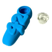 420 Silicone Pipe Blue 10cm