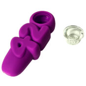420 Silicone Pipe Purple 10cm