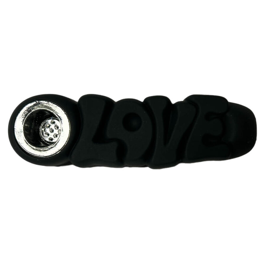 Love Silicone Pipe Black 12cm