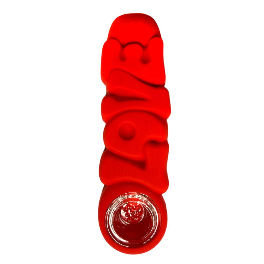 Love Silicone Pipe Red 12cm