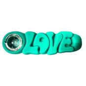Love Silicone Pipe Turquoise 12cm