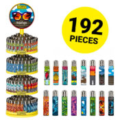Clipper Lighters Holidays + Free Carousel (192pcs/display)