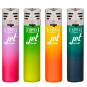 Clipper Jet Flame Lighters Gradients 2 (24pcs/display)