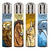Clipper Mini Lighters Free Animals 2 (24pcs/display)