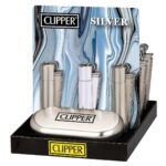 Clipper The Bulldog Silver Metal Lighters + Giftbox (12pcs/display) Clipper The Bulldog Silver Metal LightersGiftbox