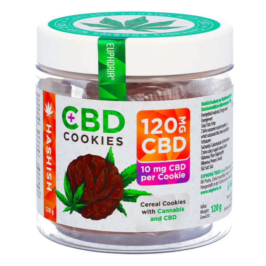 Euphoria Cannabis Cookies Hashish 120mg CBD (12packs/masterbox)
