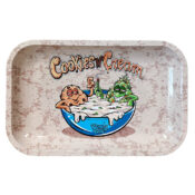 Best Buds Cookies And Cream Metal Rolling Tray Medium 17x28cm