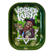 Best Buds Kosher Kush Metal Rolling Tray Small 14x18cm