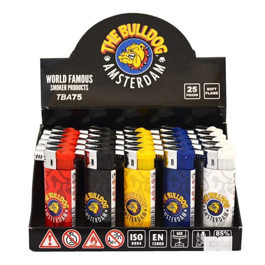 The Bulldog Windproof Soft Flame Lighters (25pcs/display)