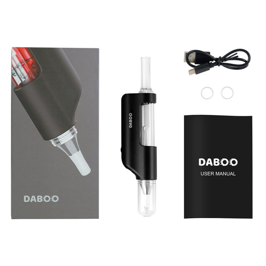 X-Vape X-Max Daboo Concentrate Vaporizer with Built-In Bubbler Black
