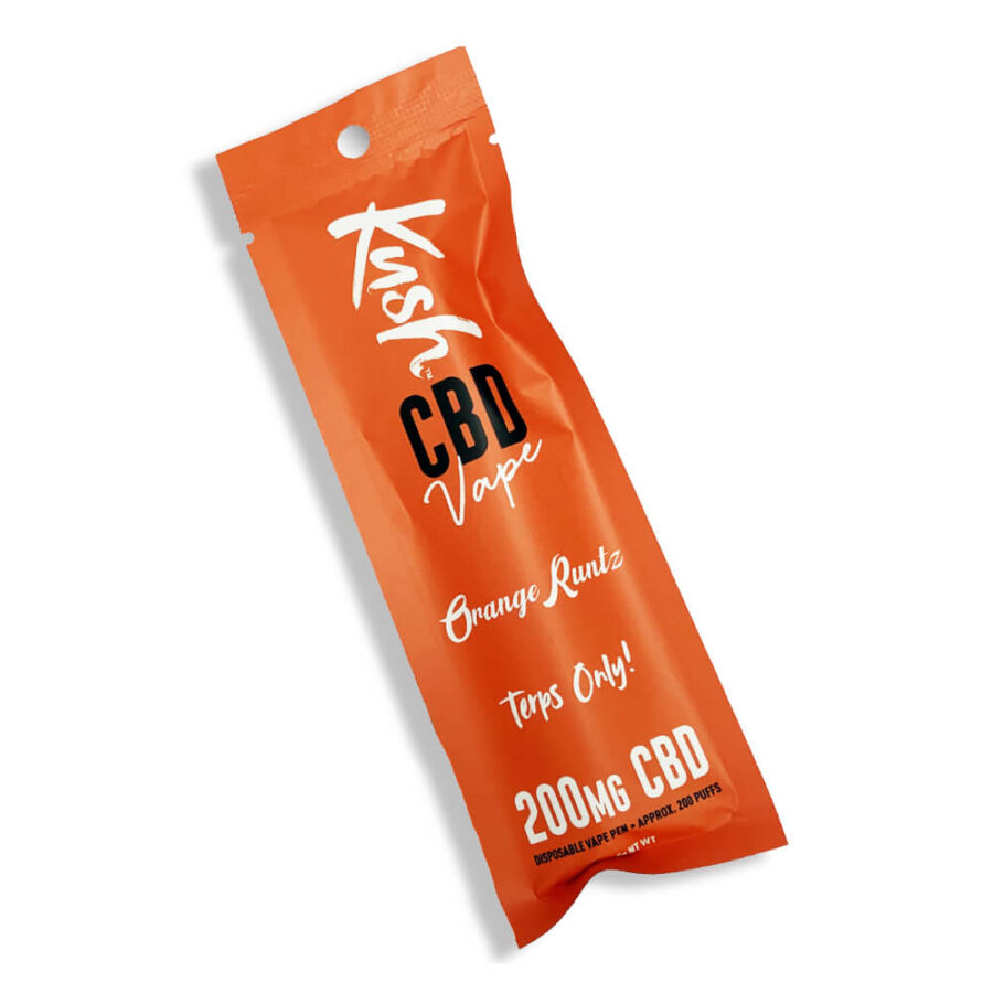 Kush CBD Vape Orange Runtz 200mg CBD Disposable Pen (10pcs/display)
