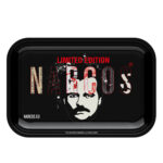 Narcos Metal Rolling Tray Black Medium 19x29cm