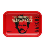 Narcos Metal Rolling Tray Red Medium 19x29cm