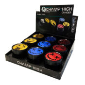 Champ High Herb Grinders Funny Face 63mm (9pcs/display)