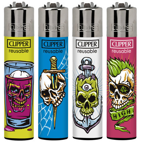 Clipper Lighters Bone Portraits (24pcs/display)