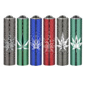 Clipper Lighters Metal Minimal Weed (30pcs/display)