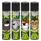 Clipper Lighters Smiling Animals (24pcs/display)