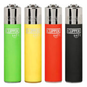 Clipper Lighters Soft Touch Jamaica (24pcs/display)
